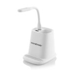 Brezžični polnilec, stojalo, LED lučka, USB Hub - slika 3